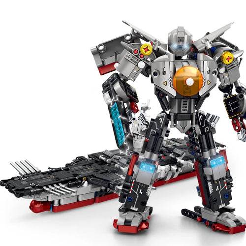 Dual-Mode Military Mecha Building Set - 2 in 1 Action Toy for All Ages - ToylandEU