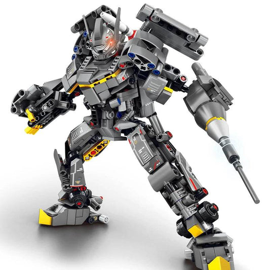 Dual-Mode Military Mecha Building Set - 2 in 1 Action Toy for All Ages - ToylandEU