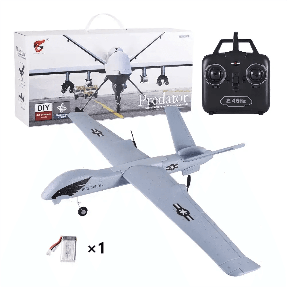  Dual Motor RC Airplane Kit with Remote Control - DIY Foam Glider Toy  -  ToylandEU™
