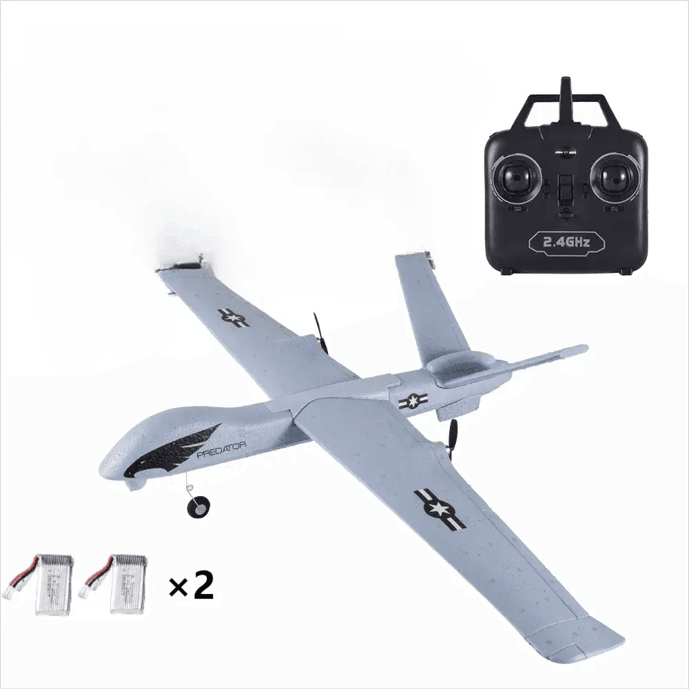  Dual Motor RC Airplane Kit with Remote Control - DIY Foam Glider Toy  -  ToylandEU™