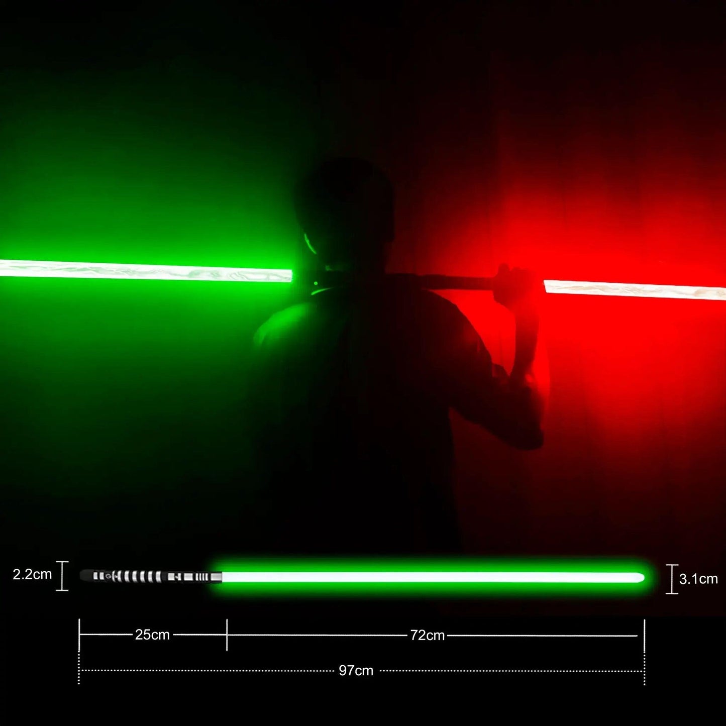  Dueling Lightsabers Black Metal Hilt 4 Sound Modes -  ToylandEU™