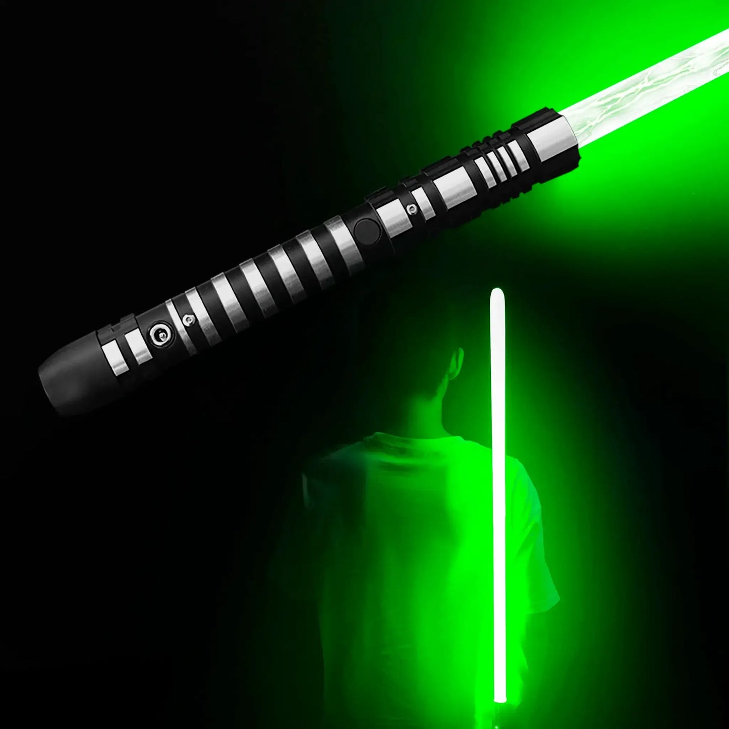 Dueling Lightsabers With 4 Sound Modes Black Metal Hilt - ToylandEU