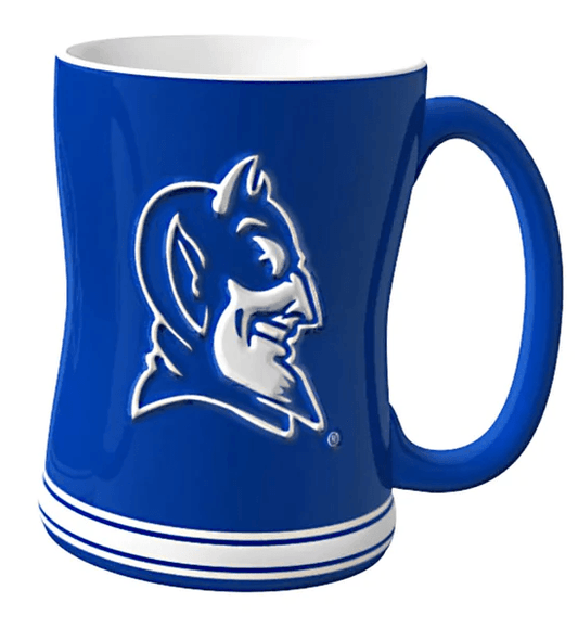 Duke Blue Devils 14oz Sculpted Relief Coffee Mug Team Color - ToylandEU