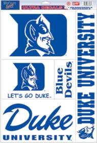 Duke Blue Devils Decals 11x17 Multi Use 5 Piece Set - ToylandEU