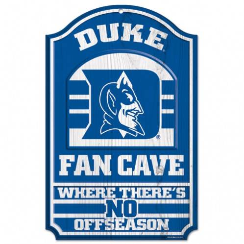 Duke Blue Devils Sign 11x17 Wood Fan Cave Design Decor - ToylandEU