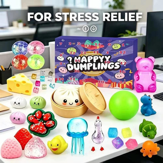 Dumpling Squishy | 24-Pack Stress Relief | Toylandeu™