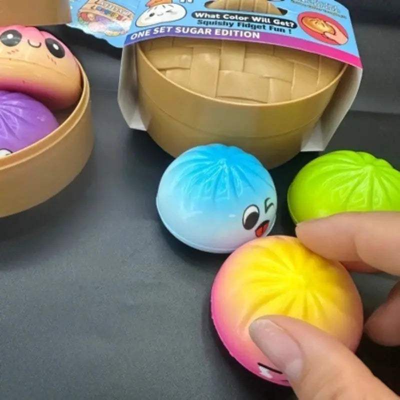  Dumpling Squishy Stress Relief Pack 3Pcs For Desk Fun -  ToylandEU™