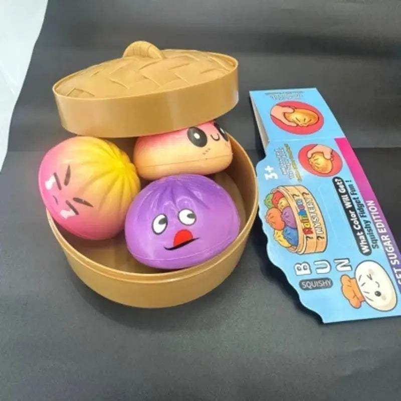  Dumpling Squishy Stress Relief Pack 3Pcs For Desk Fun -  ToylandEU™