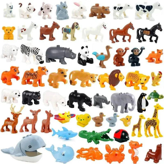  Duplo Compatible Farm Animals Building Blocks Safe Play -  ToylandEU™
