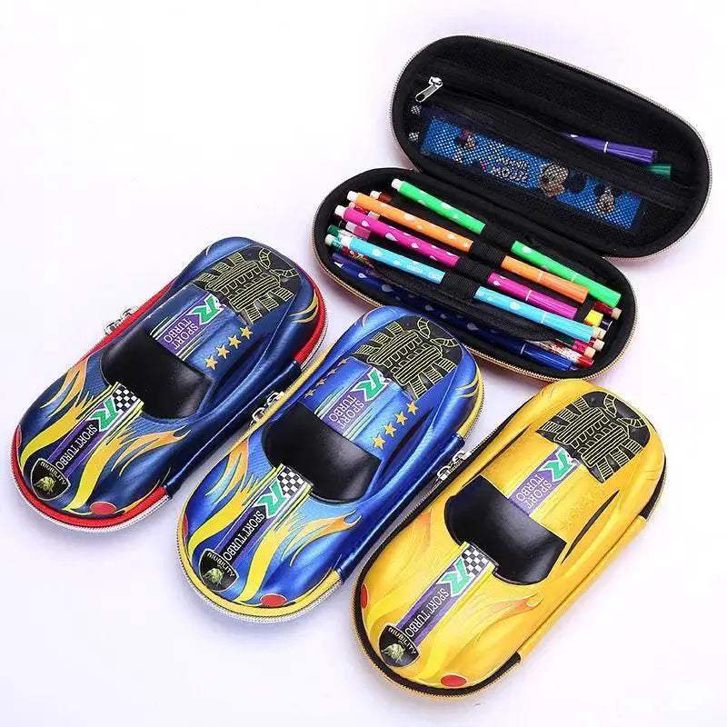 Durable 3D Car Pencil Case Racing Design For Kids School - ToylandEU