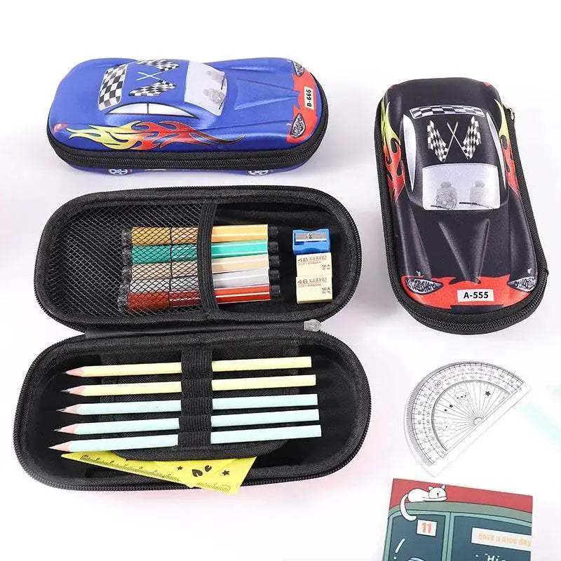 Durable 3D Car Pencil Case Racing Design For Kids School - ToylandEU