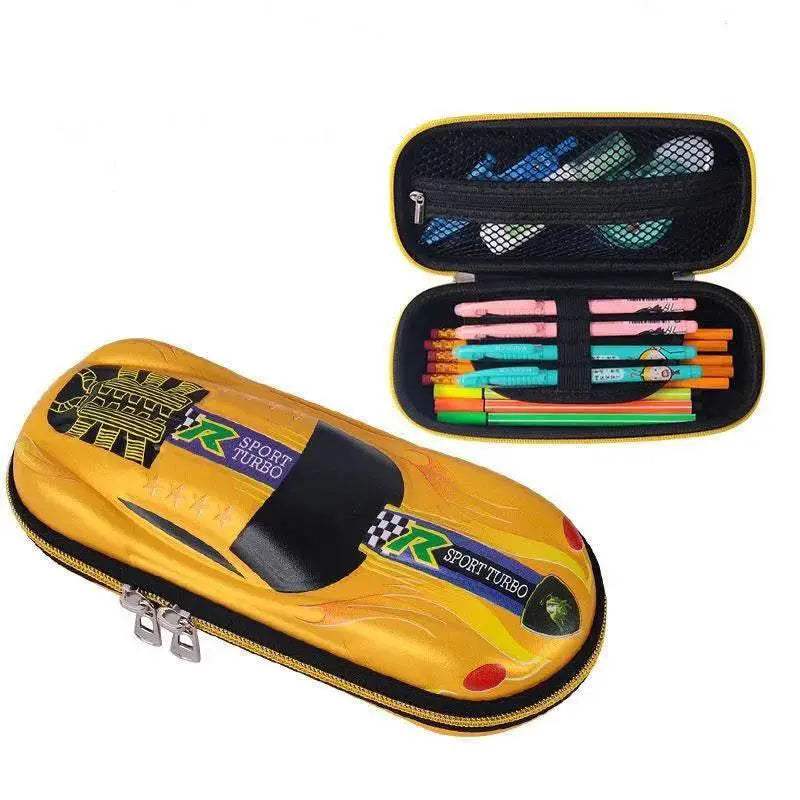 Durable 3D Car Pencil Case Racing Design For Kids School - ToylandEU