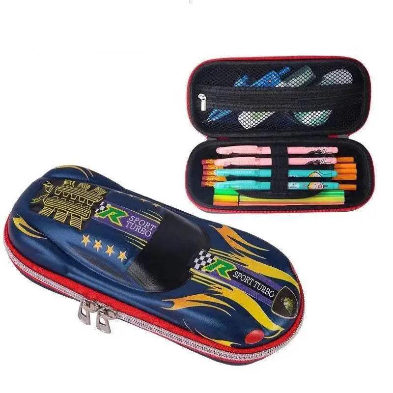 Durable 3D Car Pencil Case Racing Design For Kids School - ToylandEU