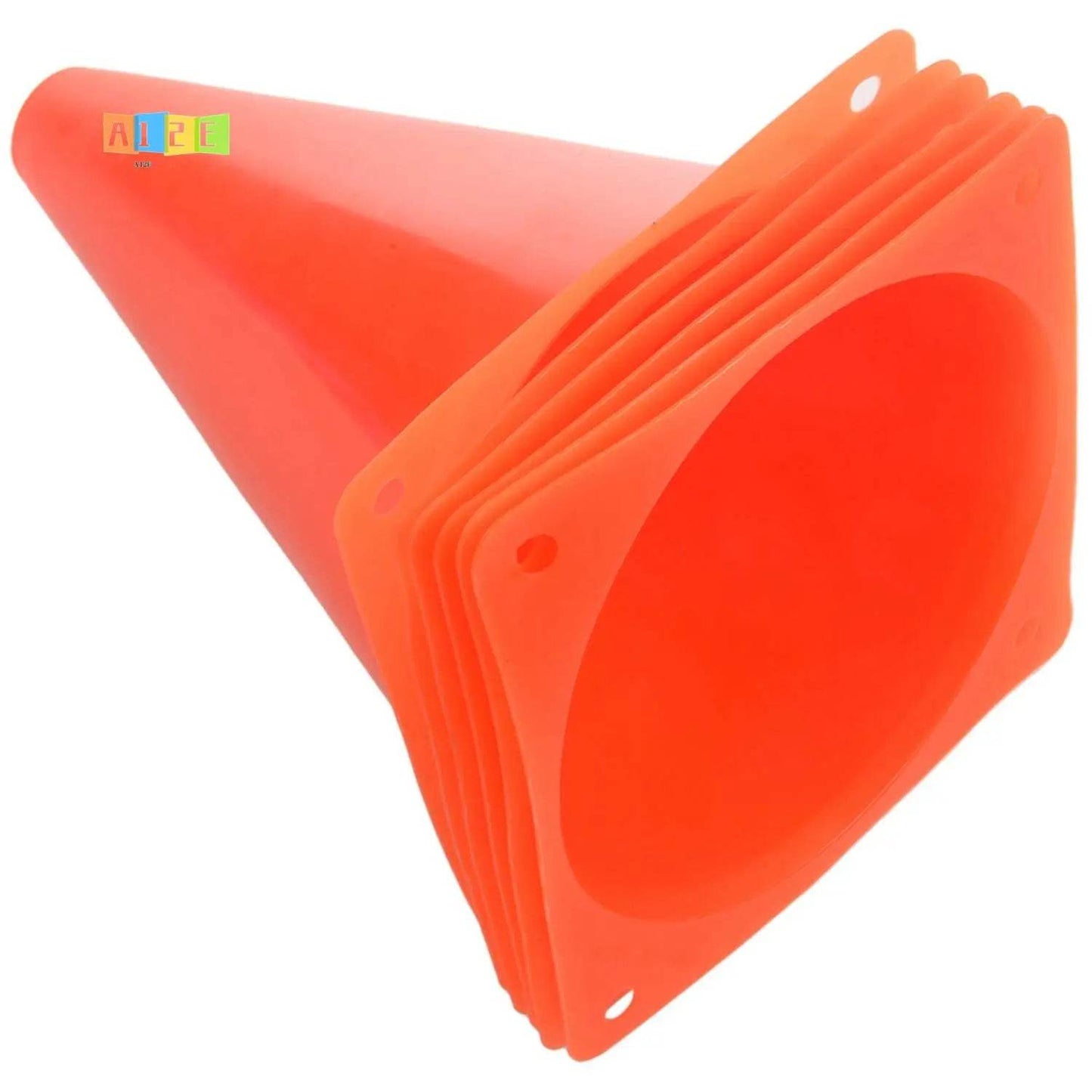 Durable 7 Inch Traffic Agility Cones 6 Pack For Soccer Training - ToylandEU