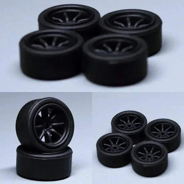 Durable ABS Wheels For Model Cars With Rubber Tires - ToylandEU