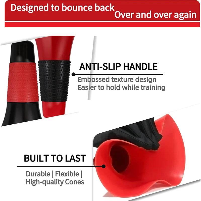 Durable Agility Training Agility Cones Flexible ABS Soccer Drills - ToylandEU