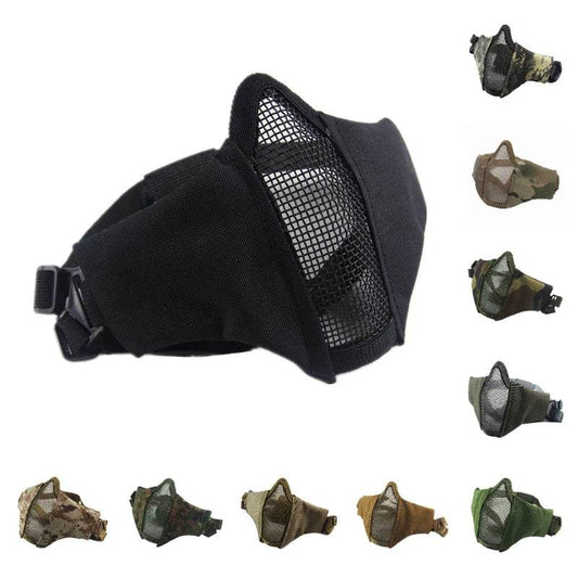 Durable Airsoft Mask Foldable Metal Mesh For CS Wargames - ToylandEU