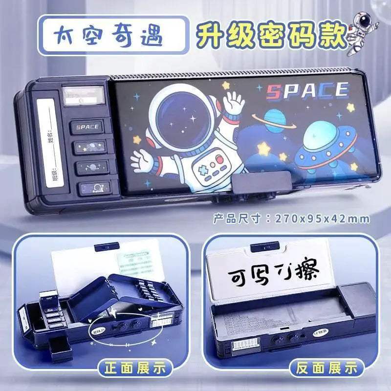 Durable Astronaut Pencil Case With Password Lock For Boys - ToylandEU