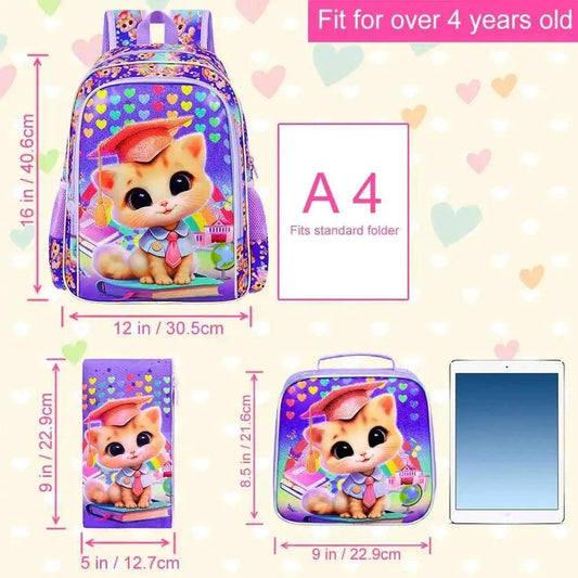  Durable Backpack 3-In-1 UV Print LunchBox Toyland EU -  ToylandEU™