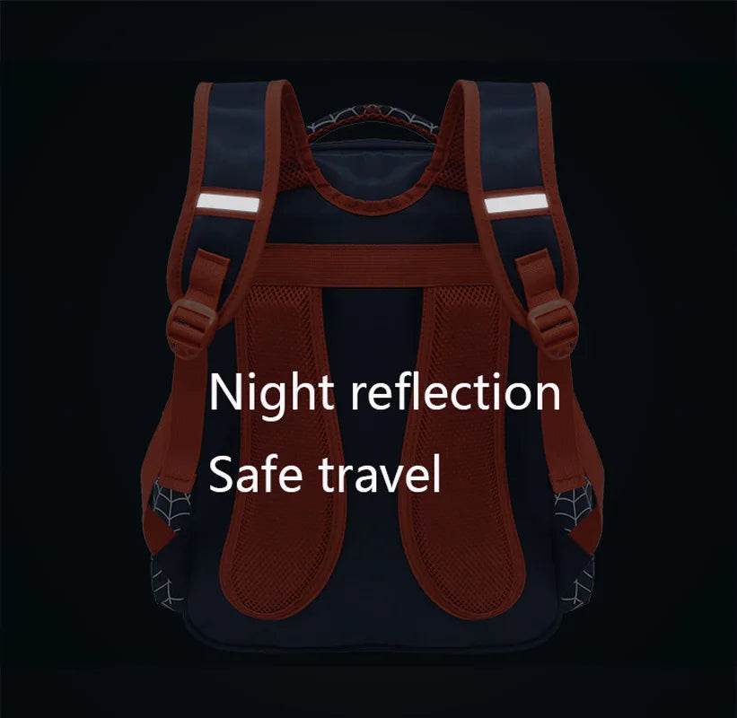 Durable Backpack Cartoon Spider Waterproof With Pencil Case Set For Boys Elementary School - ToylandEU