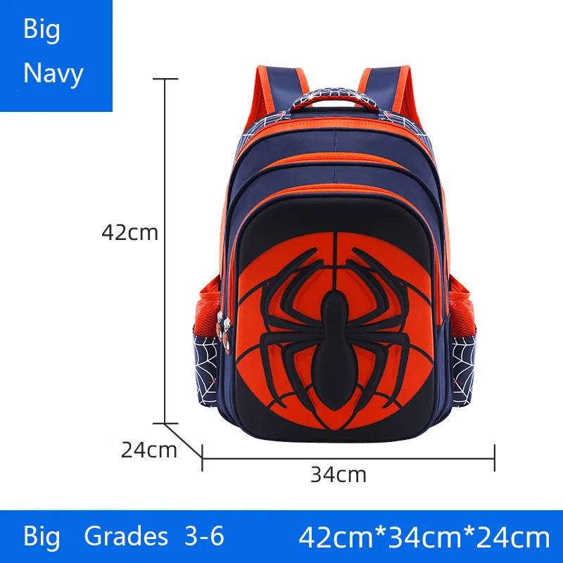 Durable Backpack Cartoon Spider Waterproof With Pencil Case Set For Boys Elementary School - ToylandEU