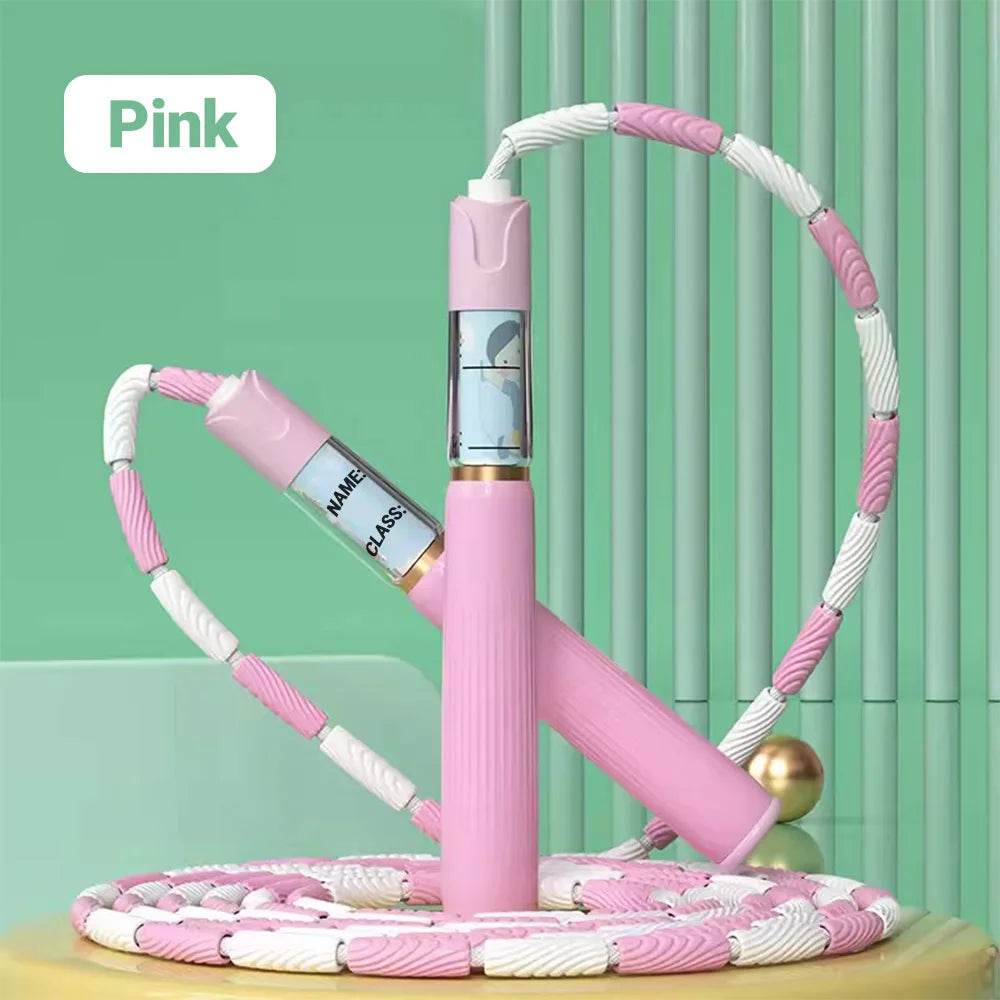 Durable Bamboo Jump Rope with Adjustable Beads for Children's Fitness Training - ToylandEU