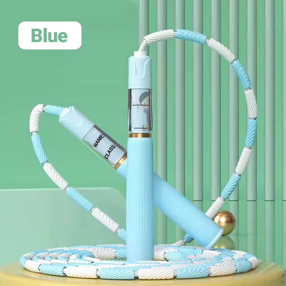 Durable Bamboo Jump Rope with Adjustable Beads for Children's Fitness Training - ToylandEU