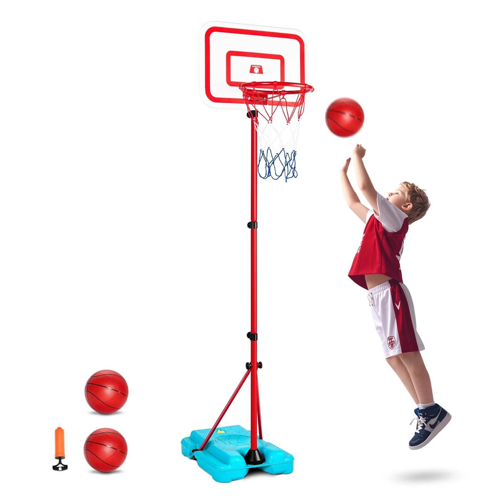 Durable Basketball Hoop Adjustable 104-190 Cm For Kids - ToylandEU