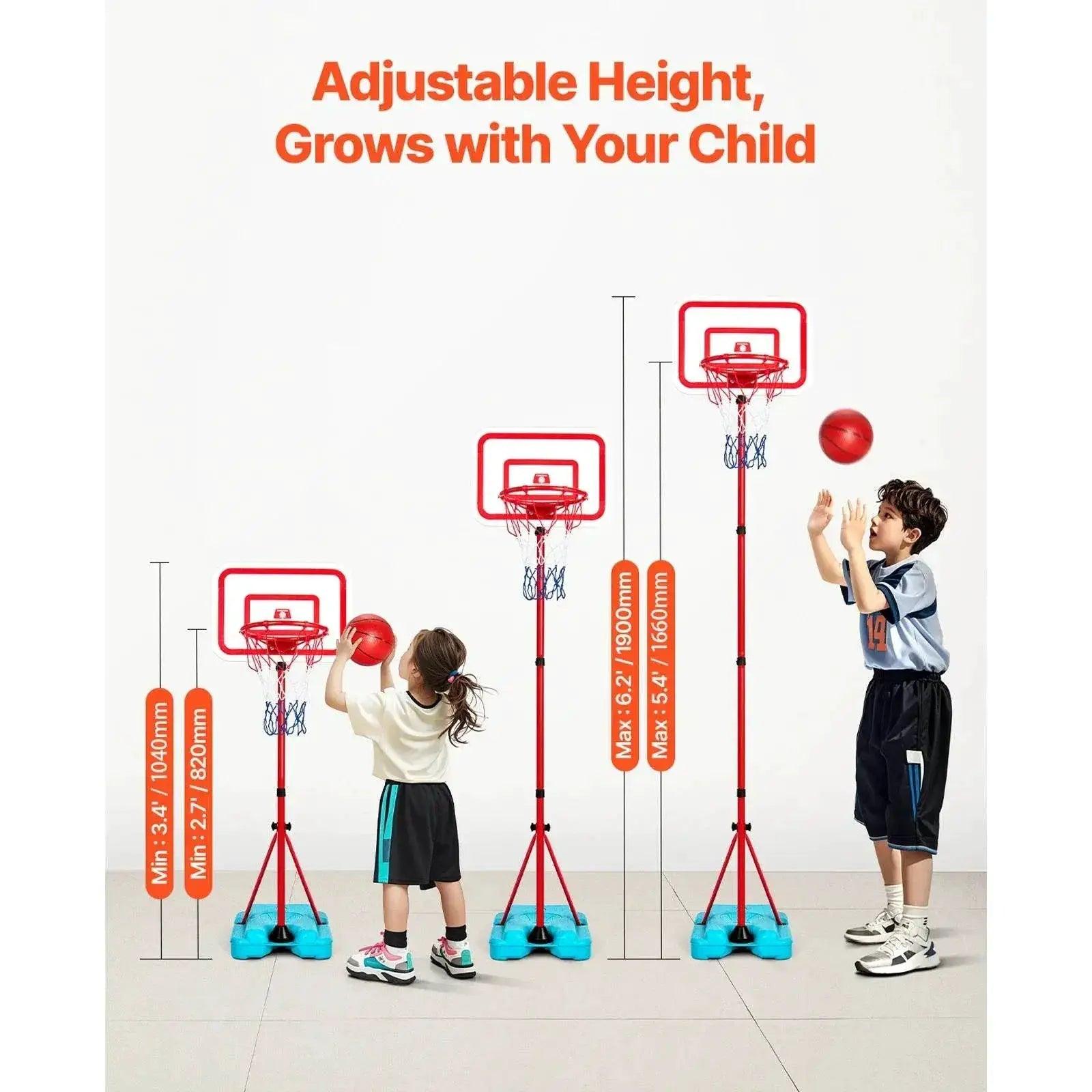  Durable Basketball Hoop Adjustable 104-190Cm Toyland EU -  ToylandEU™