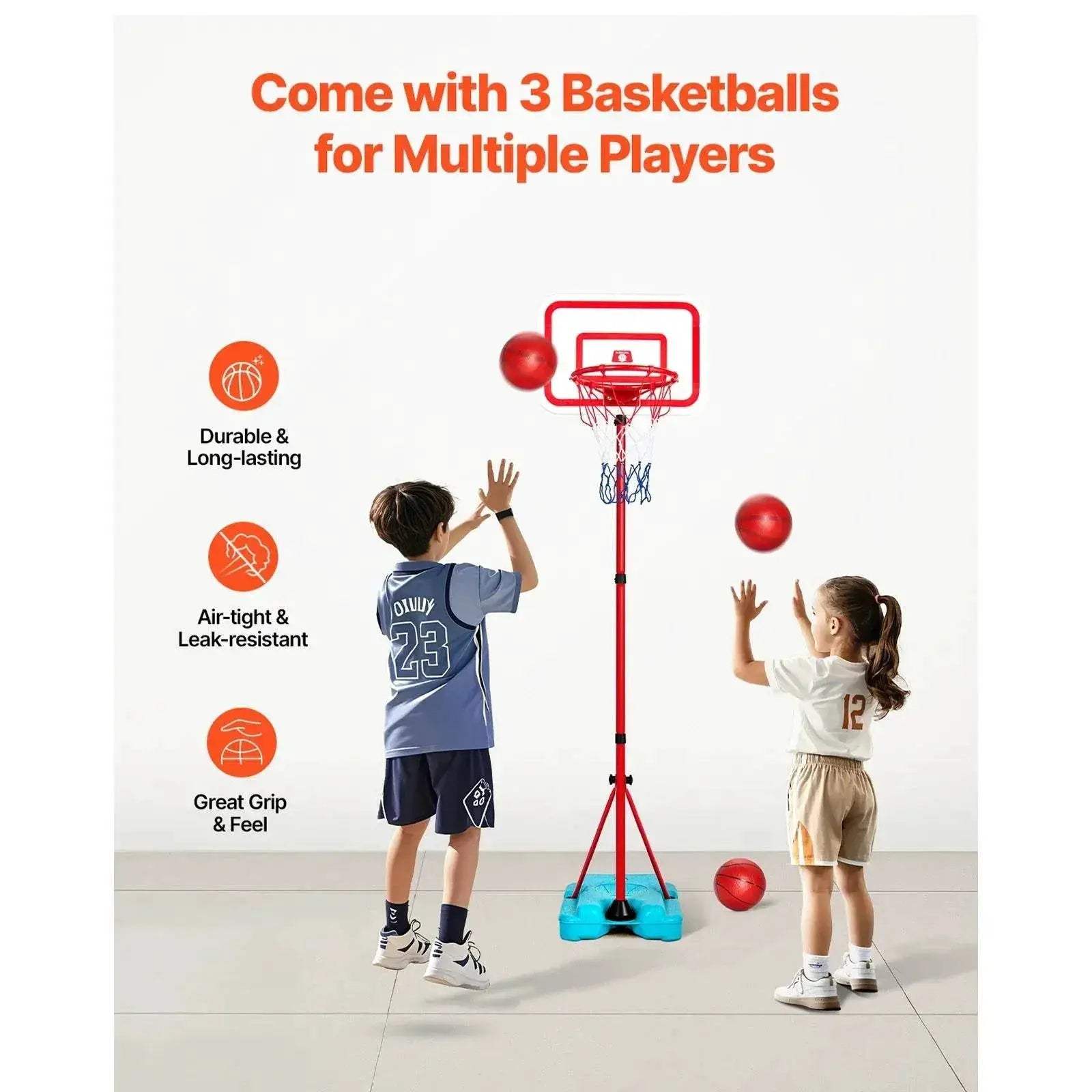  Durable Basketball Hoop Adjustable 104-190Cm Toyland EU -  ToylandEU™