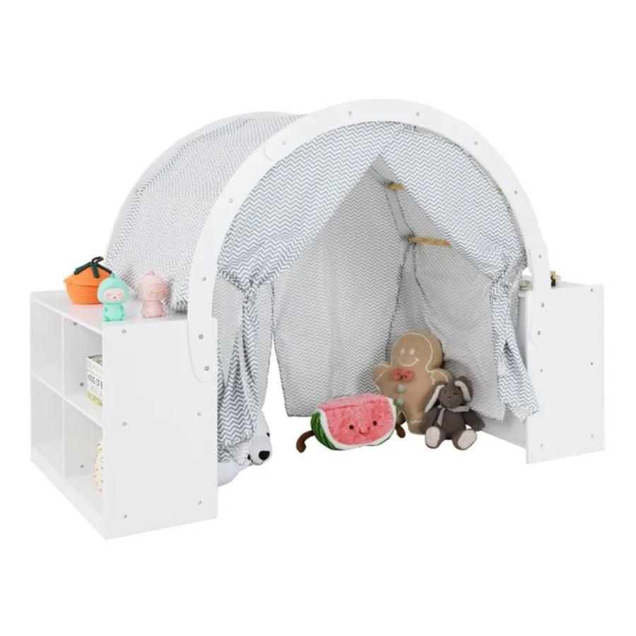  Durable Blue Outdoor Playhouse Sturdy 8 Cubbies -  ToylandEU™