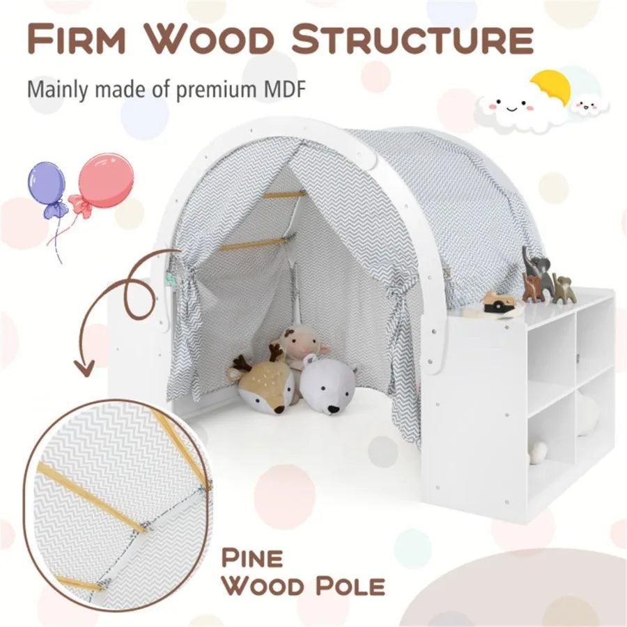  Durable Blue Outdoor Playhouse Sturdy 8 Cubbies -  ToylandEU™