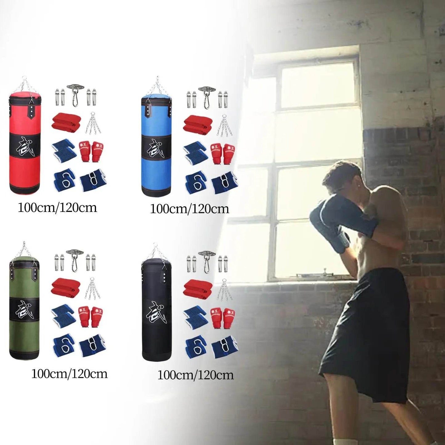 Durable Boxing Bag Unfilled With Gloves For Kids Home Gym - ToylandEU