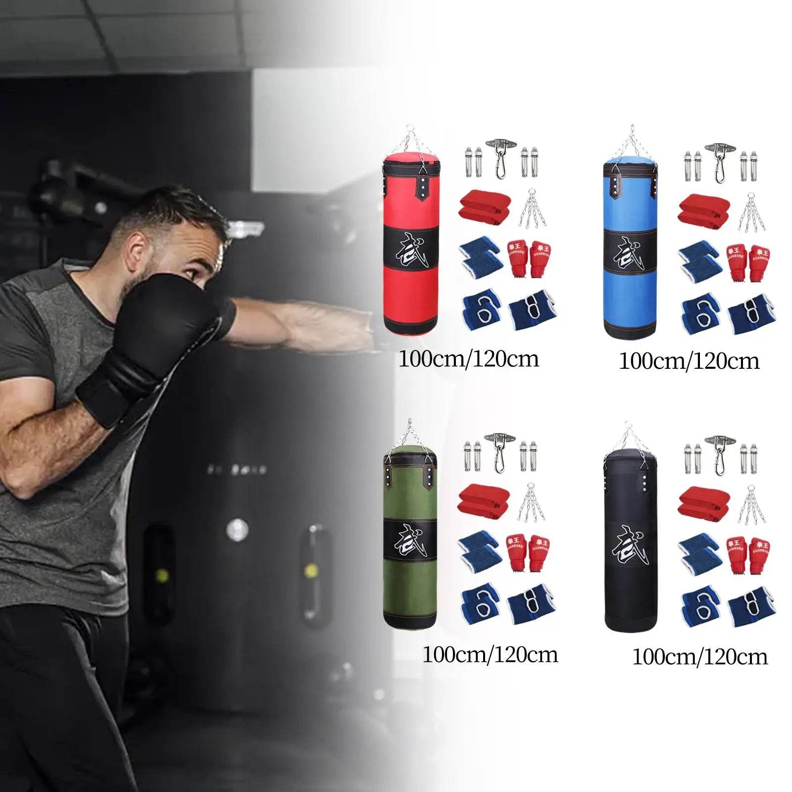 Durable Boxing Bag Unfilled With Gloves For Kids Home Gym - ToylandEU