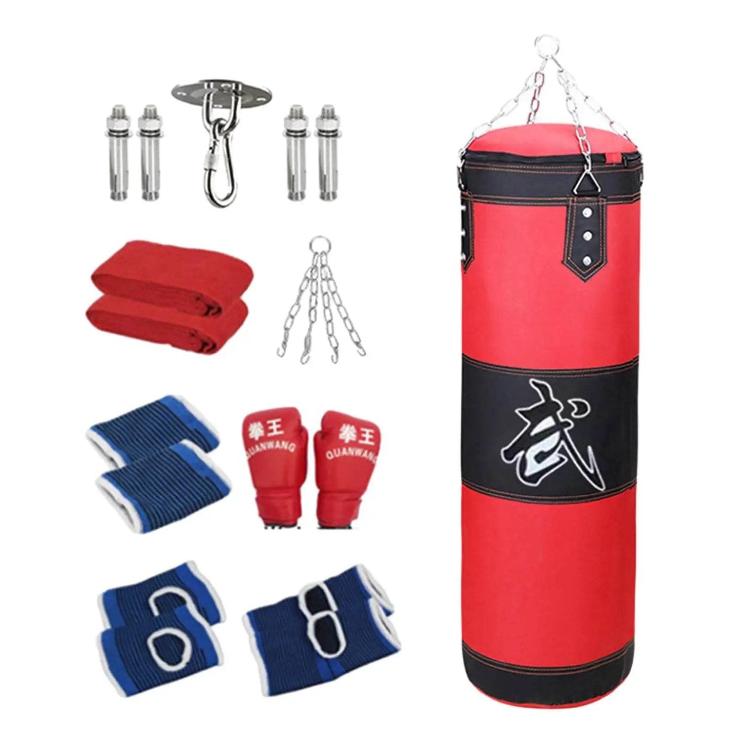 Durable Boxing Bag Unfilled With Gloves For Kids Home Gym - ToylandEU