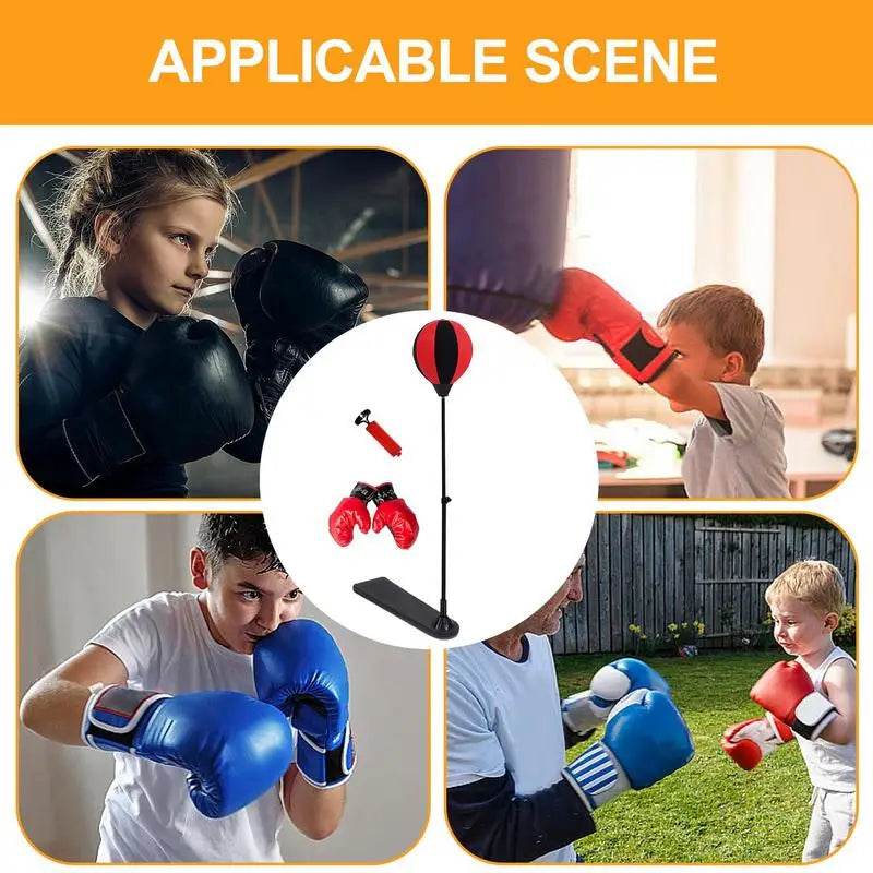 Durable Boxing Bag With Adjustable Height For Kids - ToylandEU
