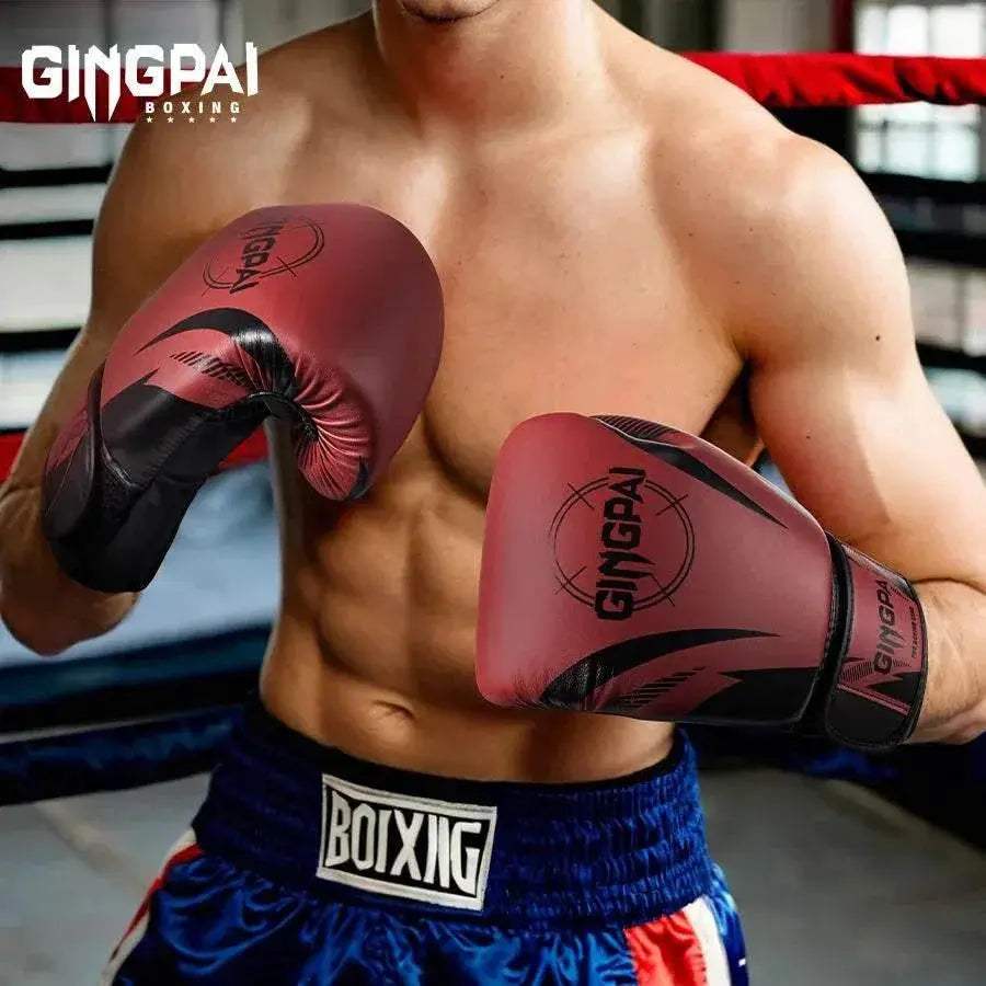 Durable Boxing Gloves PU Leather Multi Size Unisex Training - ToylandEU