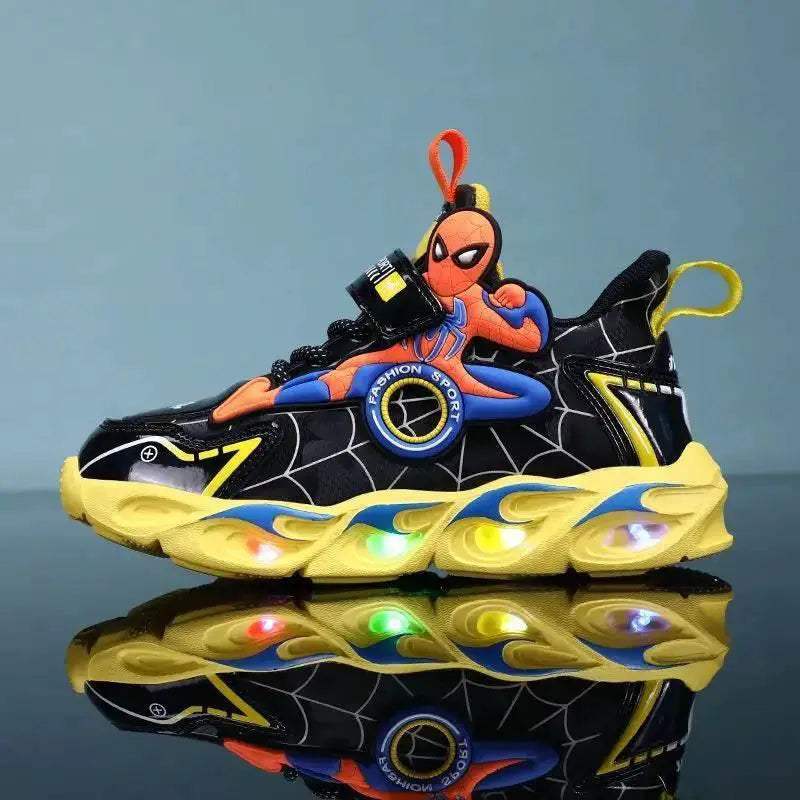 Durable Boys Sports Shoes with LED Lights for Active Children Size 25-35 - ToylandEU