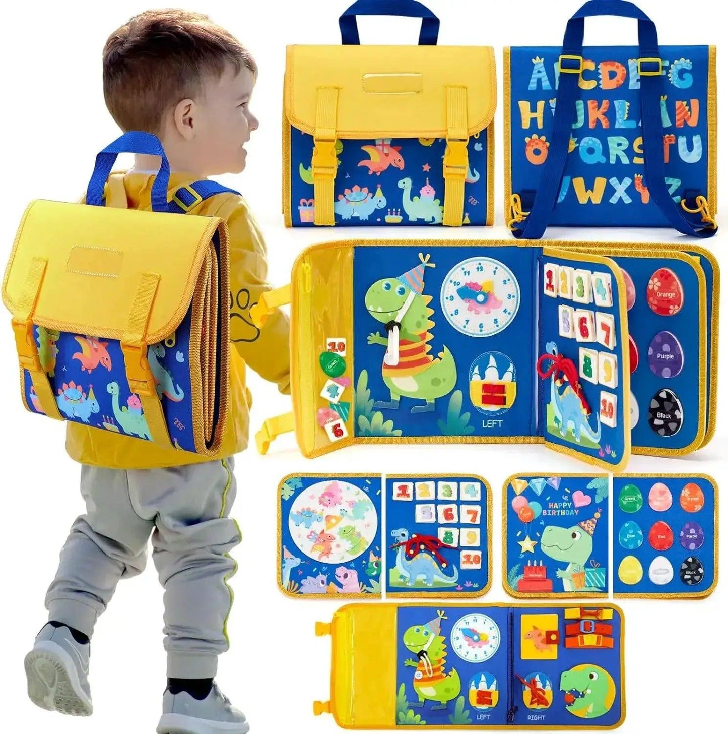  Durable Busy Board Dinosaur 18 In 1 Toy Toyland EU -  ToylandEU™