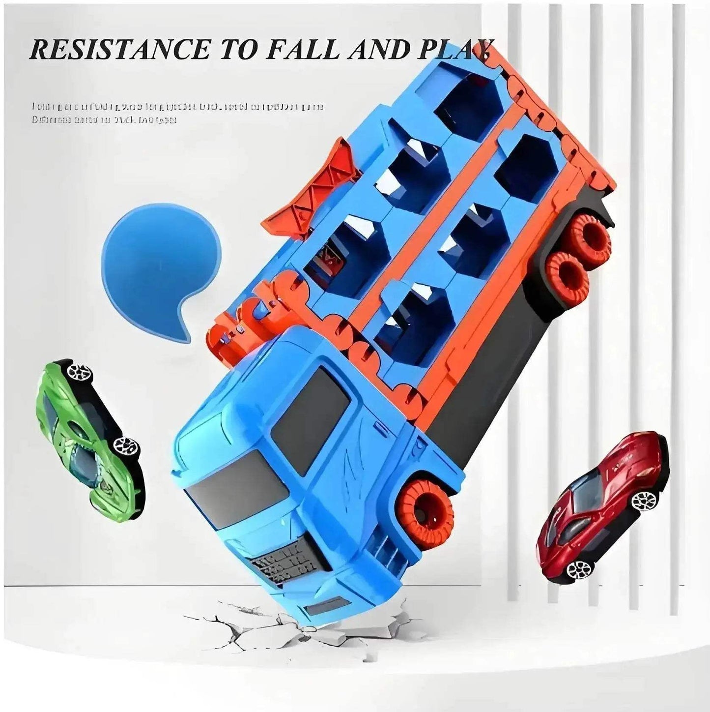 Durable Car Transporter Truck Folding Track For Kids - ToylandEU