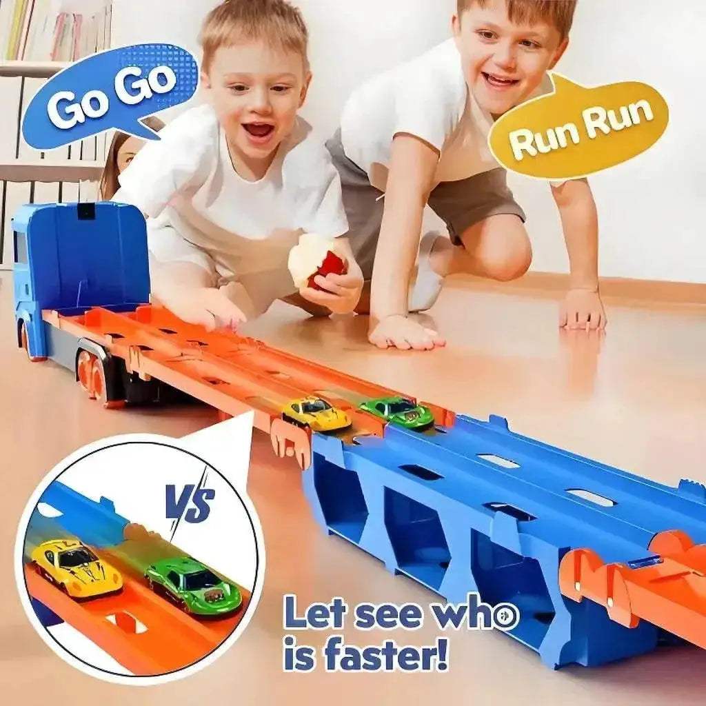 Durable Car Transporter Truck Folding Track For Kids - ToylandEU