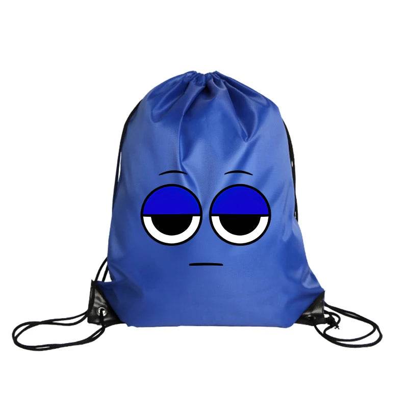 Durable Cartoon Drawstring Backpack With Anime Print For Kids Ages 7 To 13 Unisex School And Gym Bag - ToylandEU