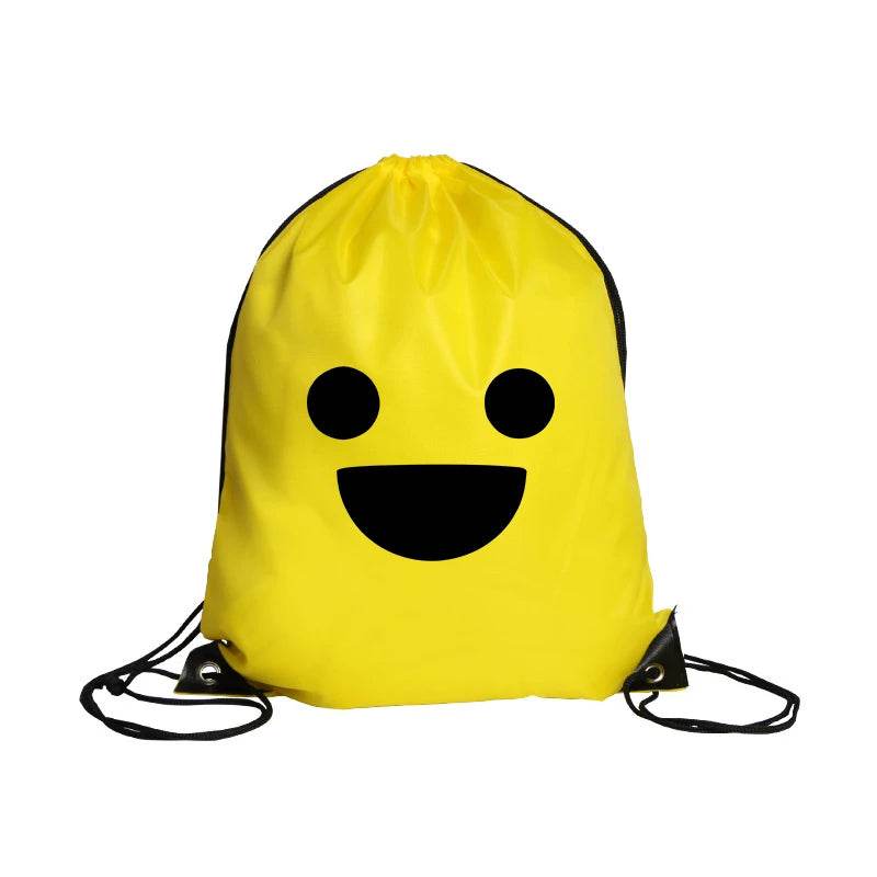 Durable Cartoon Drawstring Backpack With Anime Print For Kids Ages 7 To 13 Unisex School And Gym Bag - ToylandEU