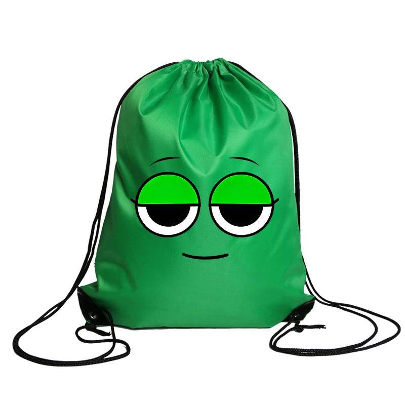 Durable Cartoon Drawstring Backpack With Anime Print For Kids Ages 7 To 13 Unisex School And Gym Bag - ToylandEU