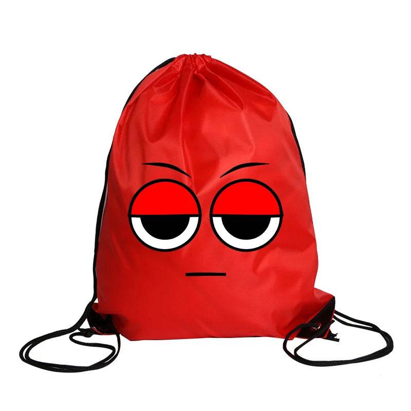 Durable Cartoon Drawstring Backpack With Anime Print For Kids Ages 7 To 13 Unisex School And Gym Bag - ToylandEU