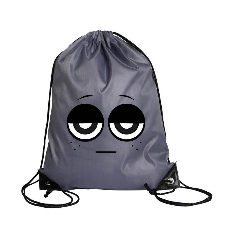 Durable Cartoon Drawstring Backpack With Anime Print For Kids Ages 7 To 13 Unisex School And Gym Bag - ToylandEU