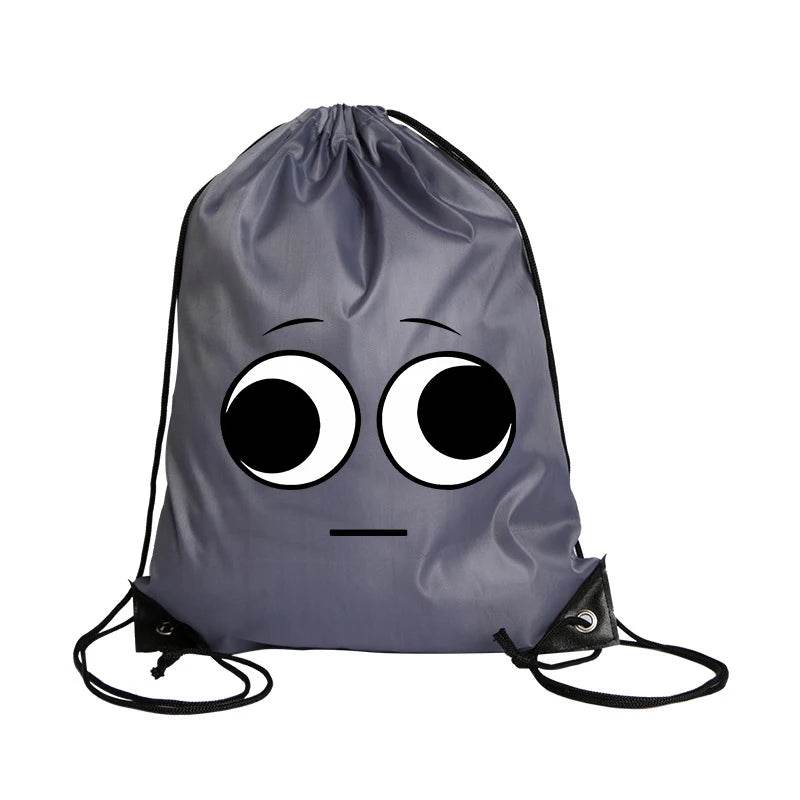 Durable Cartoon Drawstring Backpack With Anime Print For Kids Ages 7 To 13 Unisex School And Gym Bag - ToylandEU