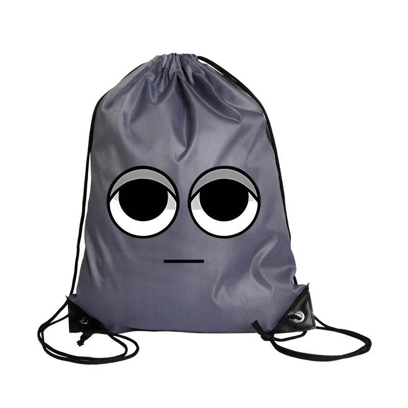 Durable Cartoon Drawstring Backpack With Anime Print For Kids Ages 7 To 13 Unisex School And Gym Bag - ToylandEU