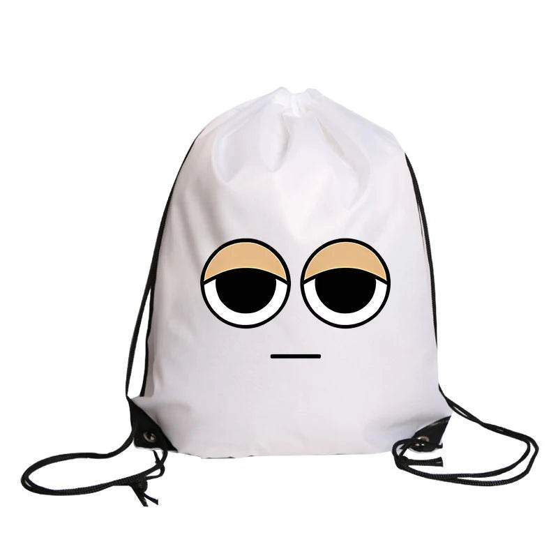 Durable Cartoon Drawstring Backpack With Anime Print For Kids Ages 7 To 13 Unisex School And Gym Bag - ToylandEU