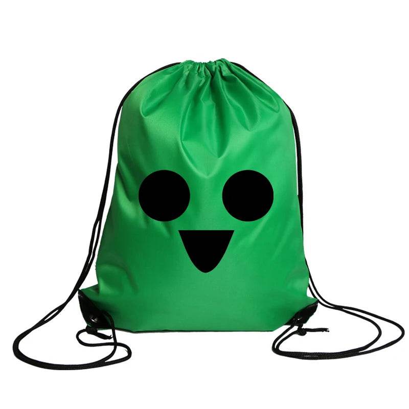 Durable Cartoon Drawstring Backpack With Anime Print For Kids Ages 7 To 13 Unisex School And Gym Bag - ToylandEU